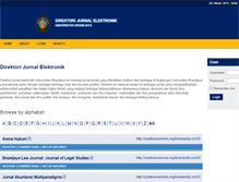 Tablet Screenshot of jurnal.ub.ac.id
