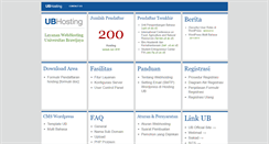 Desktop Screenshot of hosting.ub.ac.id