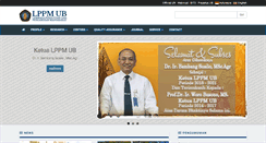 Desktop Screenshot of lppm.ub.ac.id