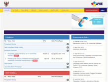 Tablet Screenshot of lpse.ub.ac.id