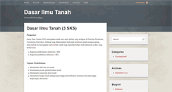 Desktop Screenshot of dasarilmutanah.lecture.ub.ac.id