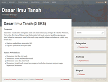Tablet Screenshot of dasarilmutanah.lecture.ub.ac.id