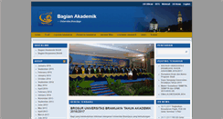 Desktop Screenshot of akademik.ub.ac.id