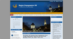 Desktop Screenshot of kepegawaian.ub.ac.id